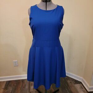 Bright blue Lindy Bop swing dress - size 2XL
